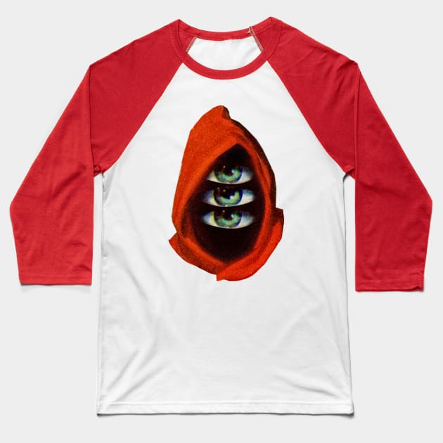 three Eyed Druid Baseball T-Shirt by tomburns